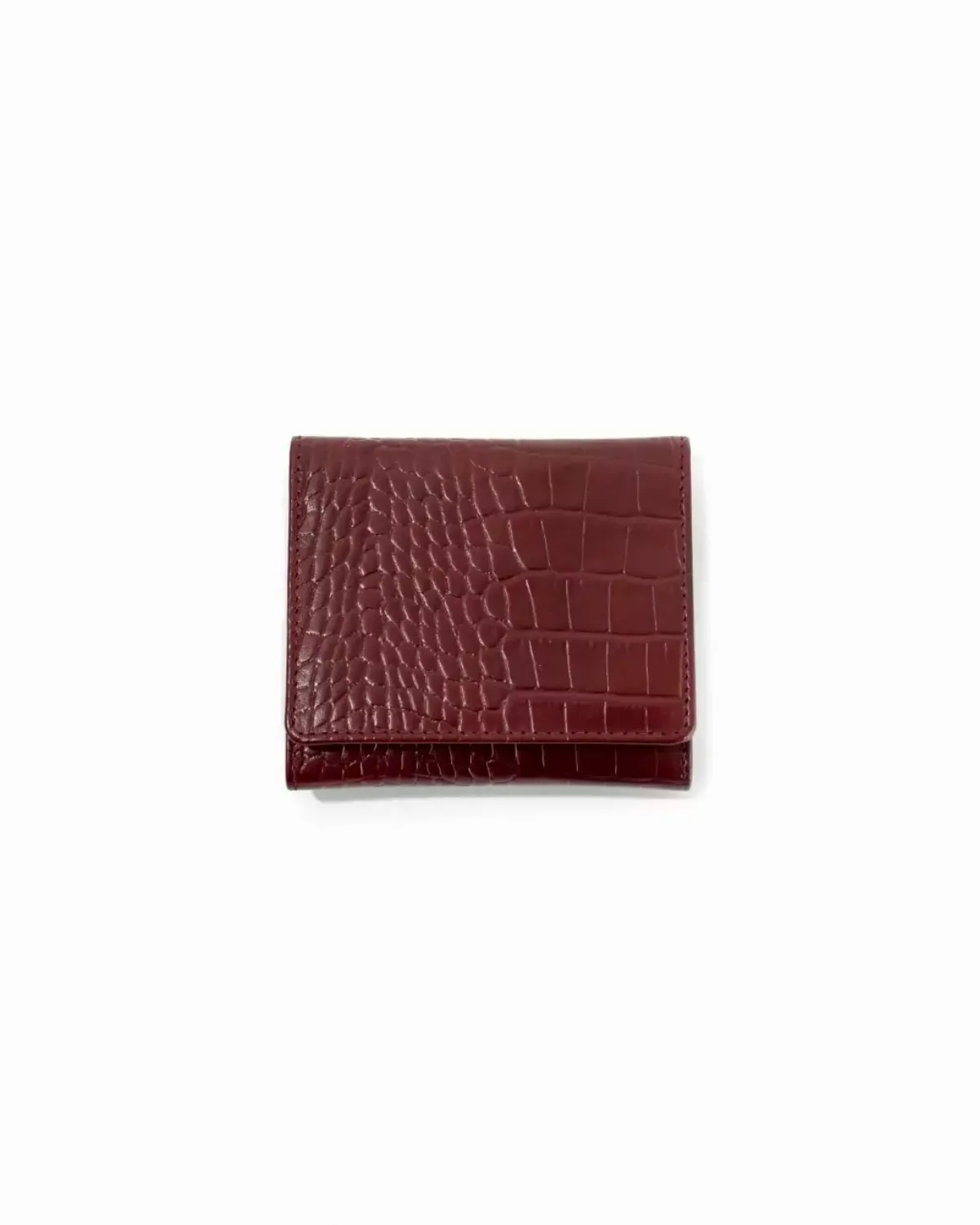 WALLET JUNA CROCO BURGUNDY
